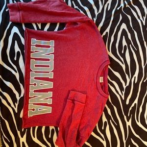 Cropped Indiana university sweatshirt